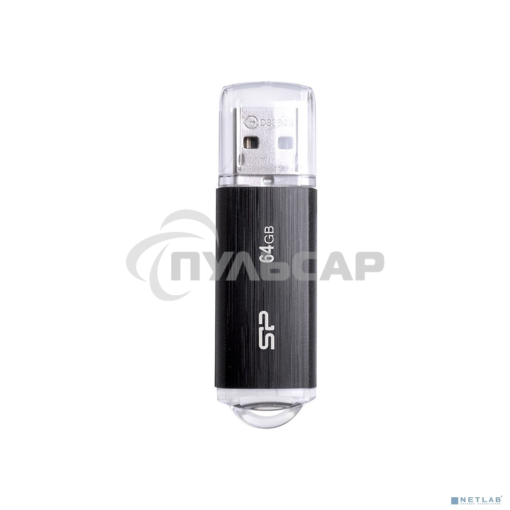 Флешка USB Silicon Power R/W 64 Gb Ultima U02 SP064 GbUF2U02V1K USB 2.0 черный