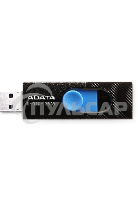 Флешка USB ADATA UV320 (AUV320-128G-RBKBL), 128 Gb, USB 3.2, R/W 100/30, черный/голубой