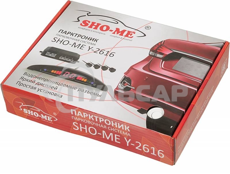 Парковочный Радар Sho-Me Y-2616N04 4 датчика 22мм белый