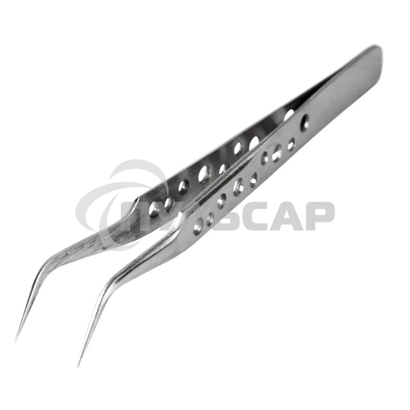 Пинцет изогнутый, узкий 120 мм Airy (блистер) Rexant