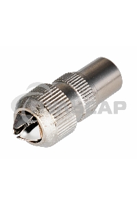 Разъем штекер TV без пайки металл 