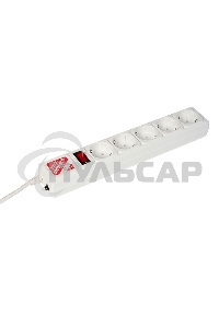 Сетевой фильтр Powercube SPG-B-10-WHITE 3м (5 розеток) белый (коробка)