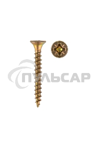 Саморез универсальный KRANZ 3х25, желтый цинк, упаковка поставщика ( 24 000 шт. )