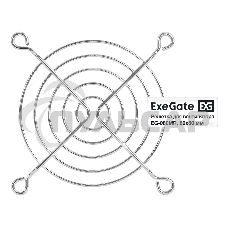Решетка для вентилятора 80x80 ExeGate EG-080MR (80x80 мм, металлическая, круглая, никель)