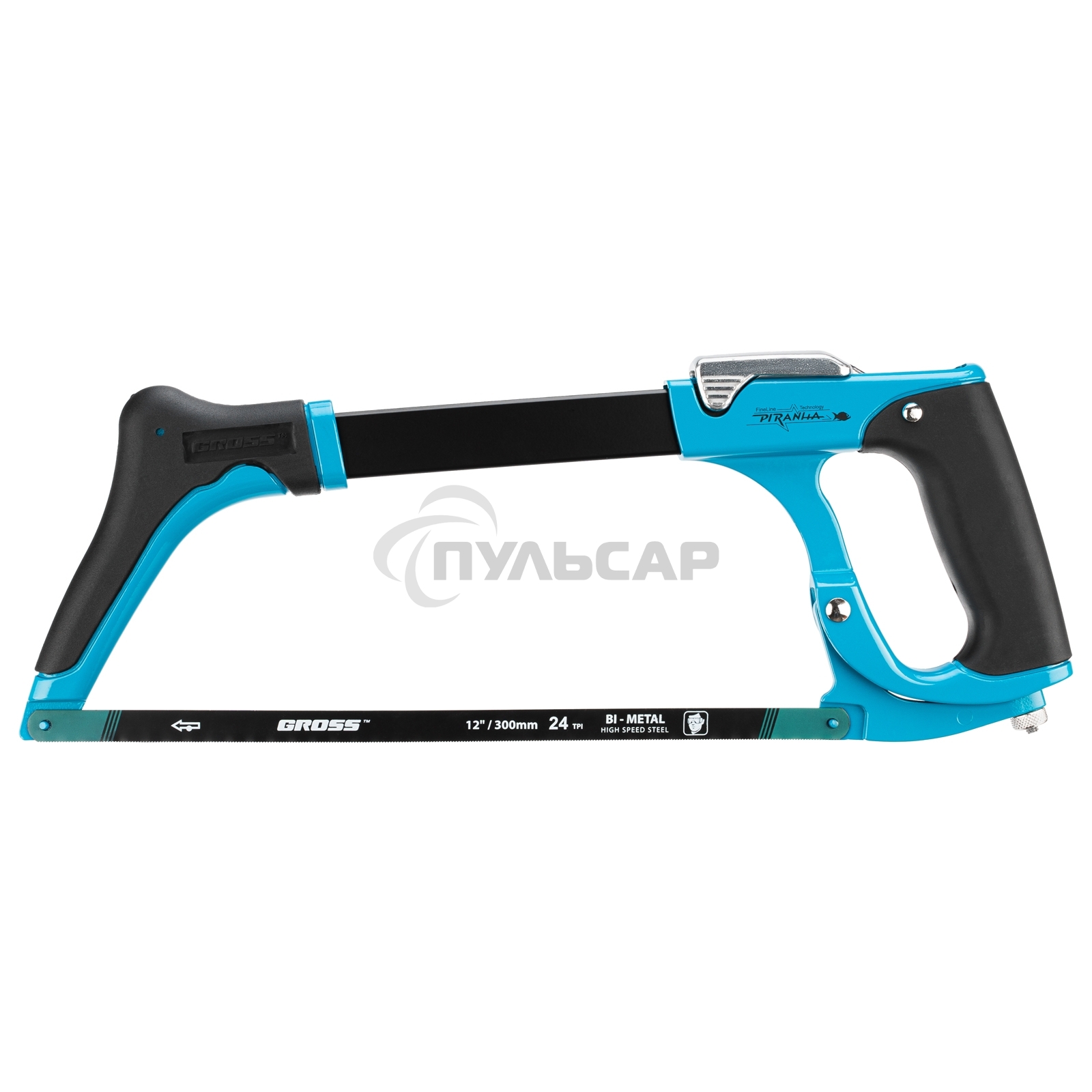 Ножовка GROSS 77604 по металлу ''piranha'' 300мм рычажный механизм натяжения полотна