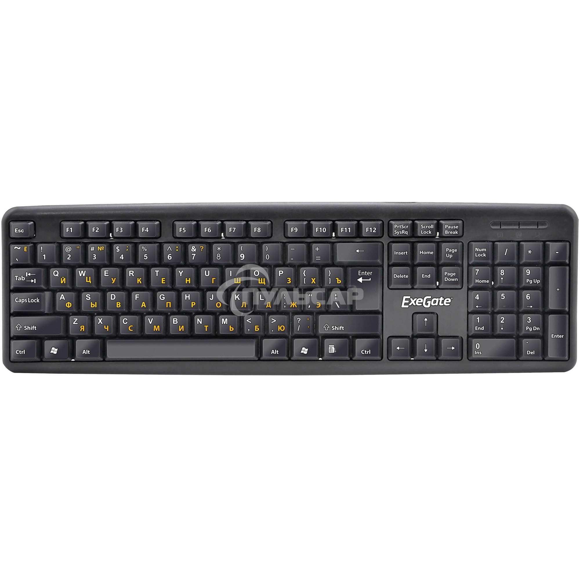 Клавиатура проводная ExeGate LY-331L (EX263906RUS), USB, черный