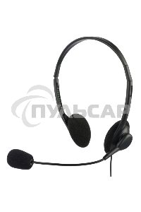 Гарнитура Oklick HS-M143VB черный 1.8м накладные оголовье