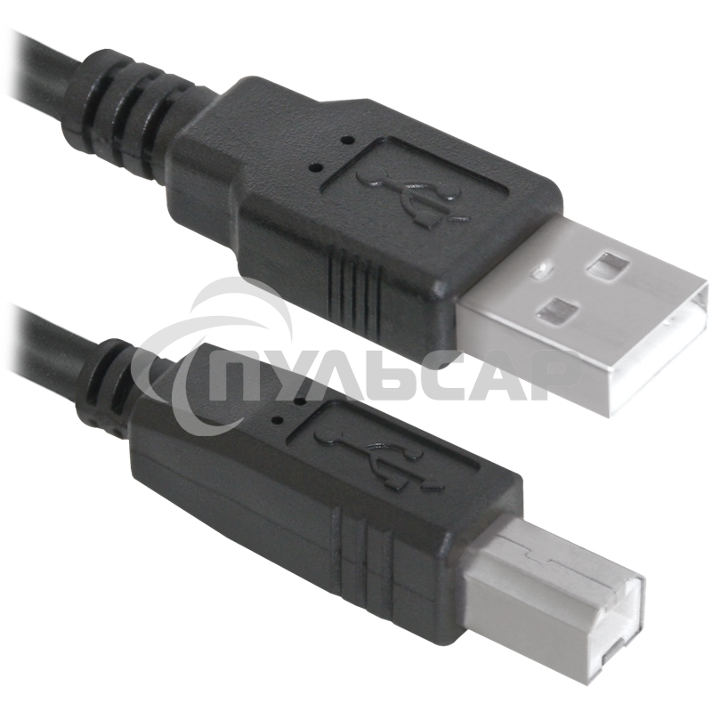 Кабель Defender USB04-06p.bagКабель USB 2.0 для соед. 1.8м AM/BM, пакет