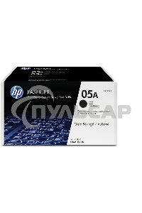 Картридж лазерный комплект HP CE505D черный для LJ P2055/P2035/P2050 (2 упак. х 2300 стр.)