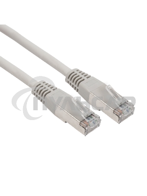 Пaтч-корд F/UTP Rexant, кат.6, RJ45-RJ45, экранированный, PVC серый, 0,5м