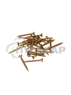 Саморез универсальный KRANZ 4х35, желтый цинк, пакет (50 шт./уп.)