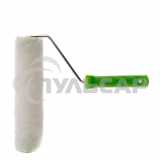 Валик ИСКУССТВЕННЫЙ МЕХ с ручкой, 250 мм,ворс 15 мм, D 48 мм, D руч. - 6 мм, полиэстер Сибртех