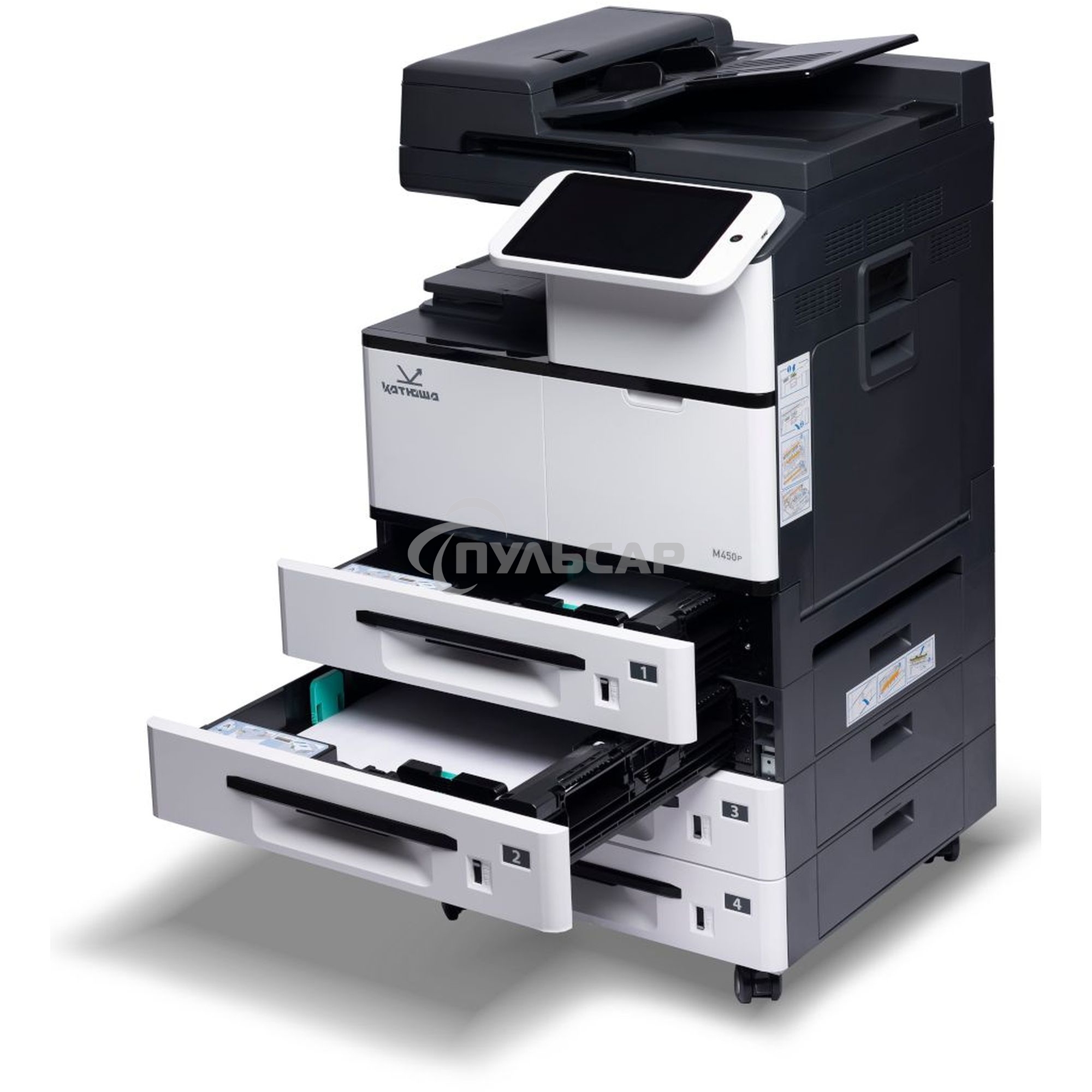 МФУ лазерное Катюша M450p, A3, ч/б, печ. до 50 стр/мин., скан. до 60 стр/мин., 1200 x 1200 dpi, Ethernet, USB