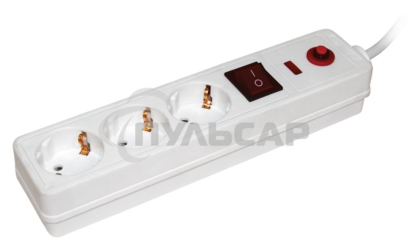 Сетевой фильтр Iek WFP10-16-03-01-N СФ-03К-выкл. 3 места 2Р + PE/1,5метра 3х1мм2