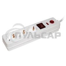 Сетевой фильтр Iek WFP10-16-03-01-N СФ-03К-выкл. 3 места 2Р + PE/1,5метра 3х1мм2