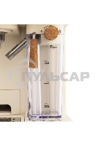 Кофеварка рожковая Maunfeld MF-737BG PRO бежевый, исп. кофе - молотый, 1.5 л, 1250 Вт, 15 бар