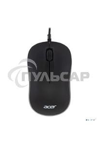 Мышь проводная Acer OMW140 черный, 1200 dpi, USB, кнопки - 3