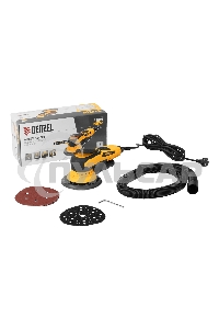 Машина шлифовальная орбитальная бесщет OS-150-BL, 350 Вт, 4000-10000 об/мин Denzel