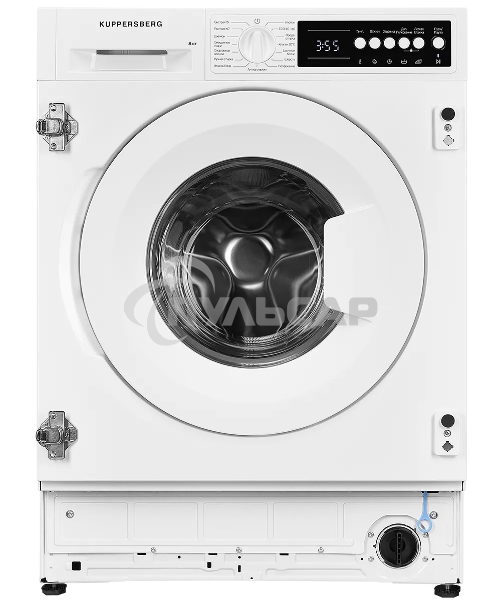 Встраиваемые стиральные машины Kuppersberg WM 540, 8кг 1400 об/мин, инвертер, 15 программ, 81.9х59.8х55 см