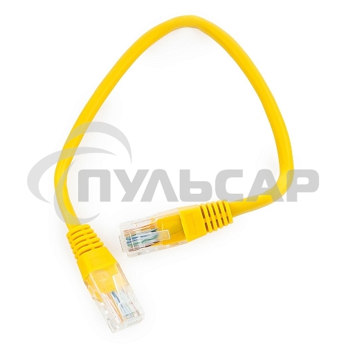 Патч-корд UTP Cablexpert кат.5e, 0.25м, литой, многожильный, желтый