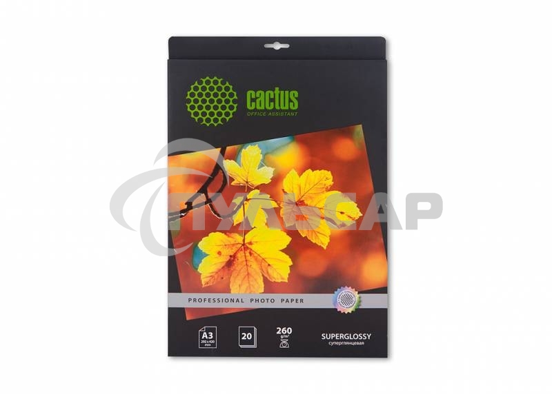 Фотобумага Cactus CS-HGA326020 Professional суперглянцевая А3 260 г/м2 20 листов