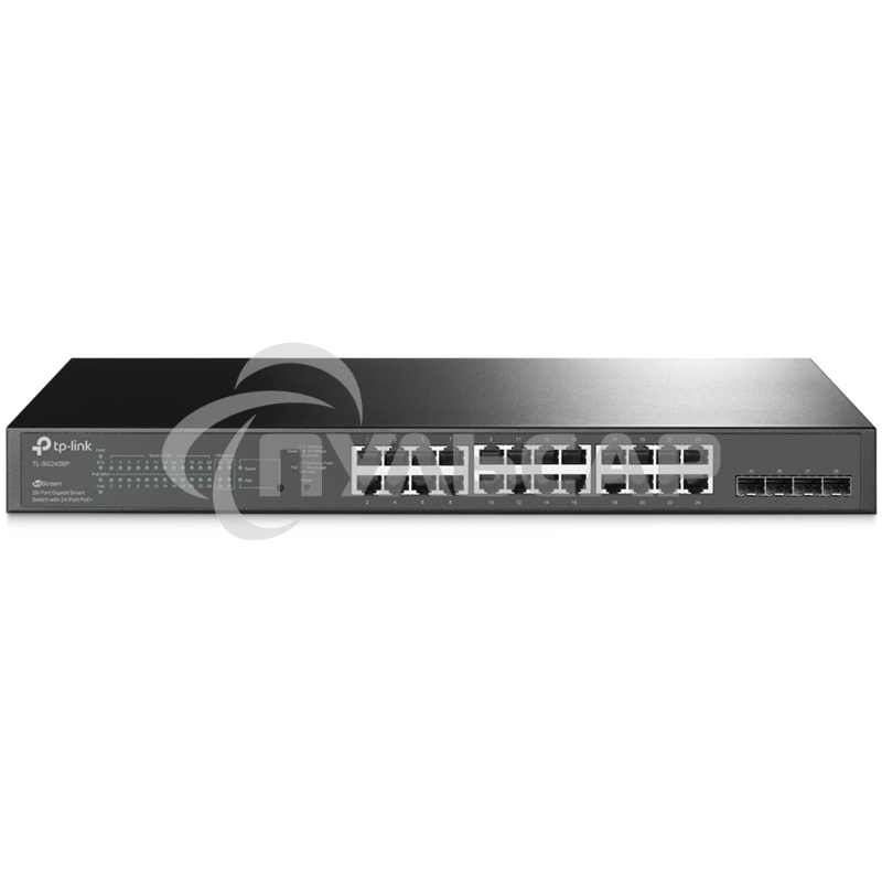 Коммутатор TP-Link TL-SG2428P JetStream гигабитный Smart коммутатор на 24 порта PoE+ и 4 SFP-слота SMB