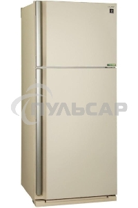 Холодильник Sharp SJ-XE59PMBE бежевый двухкамерный 430/148л морозилка сверху