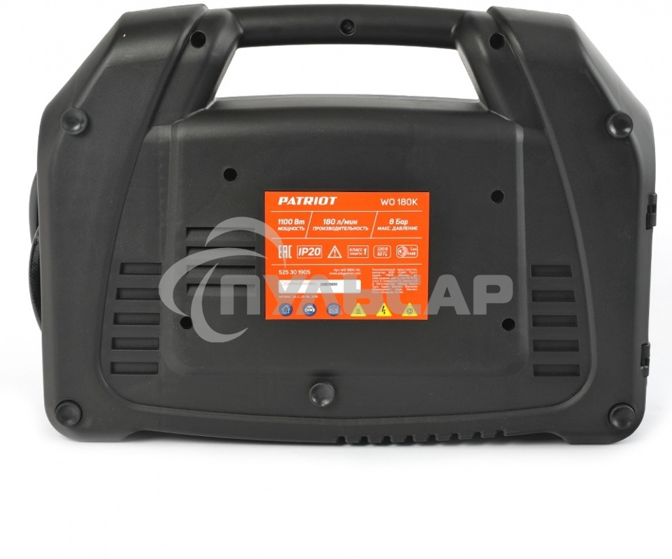 Компрессор поршневой Patriot WO 180K безмасляный 180л/мин 1100Вт синий/черный