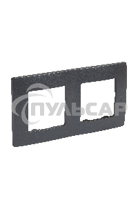 Рамка 2поста антрацит ETIKA Рамка 2поста антрацит