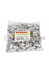 Разъем штекер TV без пайки металл 