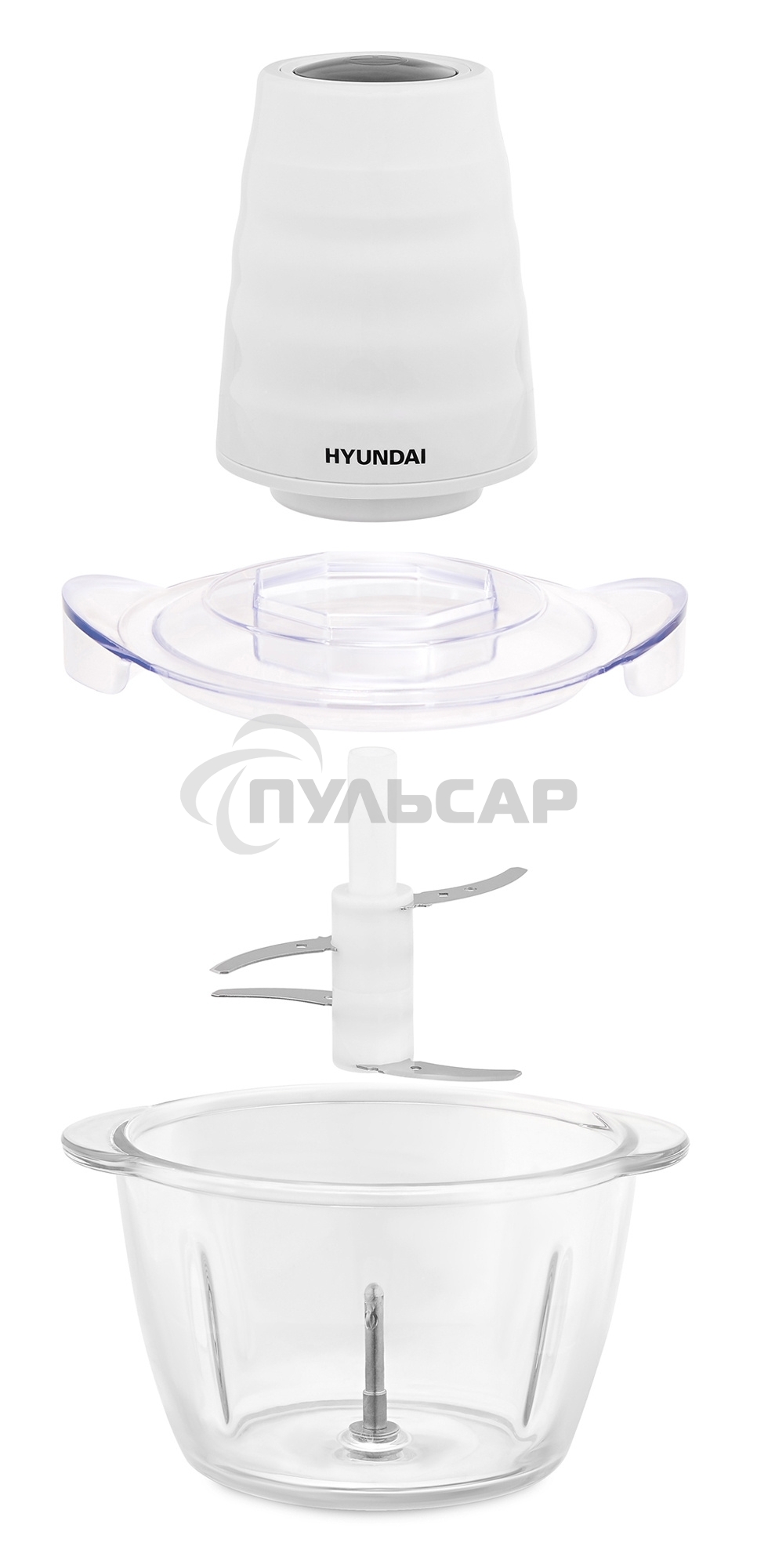 Измельчитель электрический Hyundai HYC-G2110 1л. 200Вт белый