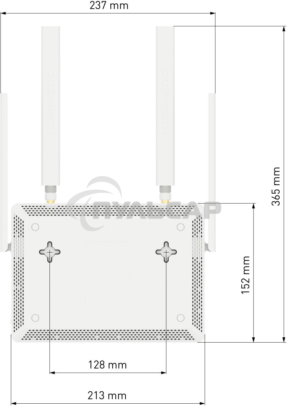 Роутер беспроводной Keenetic Skipper 4G (KN-2910) AC1200 10/100/1000BASE-TX/4G cat.4