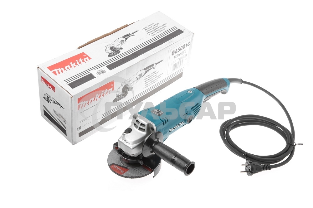 Шлифовальная машина Makita GA5021C УШМ,ф125мм,1450Вт,10000об\м,2.4кг,кор,электронная стабилизация