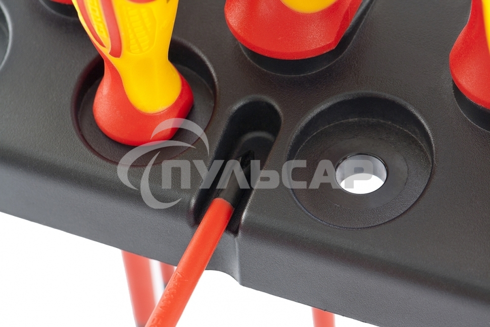 Набор отверток GROSS 12950 диэлектрических до 1000в тестер crmo двухкомпонентные рукоятки (8шт.)