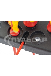 Набор отверток GROSS 12950 диэлектрических до 1000в тестер crmo двухкомпонентные рукоятки (8шт.)