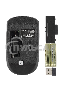 Мышь беспроводная Crown CMM-336W черный, 1600 dpi, радиоканал, USB, кнопки - 4