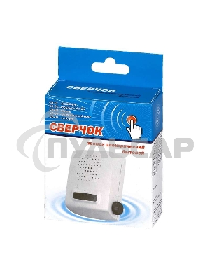 Звонок проводной Сверчок тройной ди-до регул. громкости 220В 80-90дБА бел. Тритон СВ-02Р