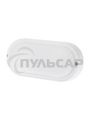 Светильник светодиодный пылевлагозащищенный Rexant ЖКХ-01 овал 12 Вт 1000 Лм IP65 177 мм 6500 K с микроволновым датчиком движения