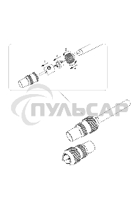 Разъем штекер TV без пайки металл 