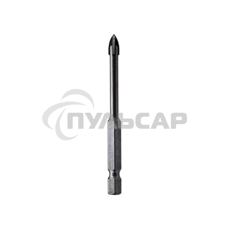 Сверло по стеклу и керамике 3 мм 4 грани шестигранный хвостовик Kranz