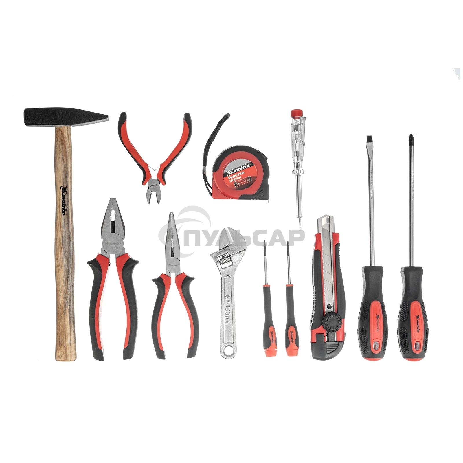Набор инструментов Matrix набор слесарно-монтажный 12 пред.