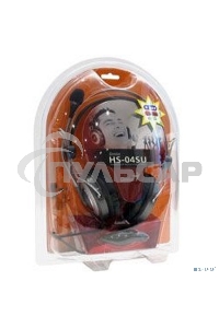 Наушники с микрофоном Genius HS-04SU серый накладные оголовье (31710045100)