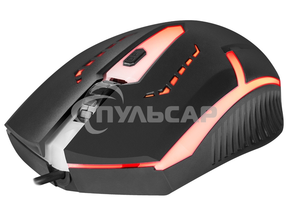 Мышь проводная Defender Hit MB-601 черный, 1200 dpi, USB, кнопки - 4