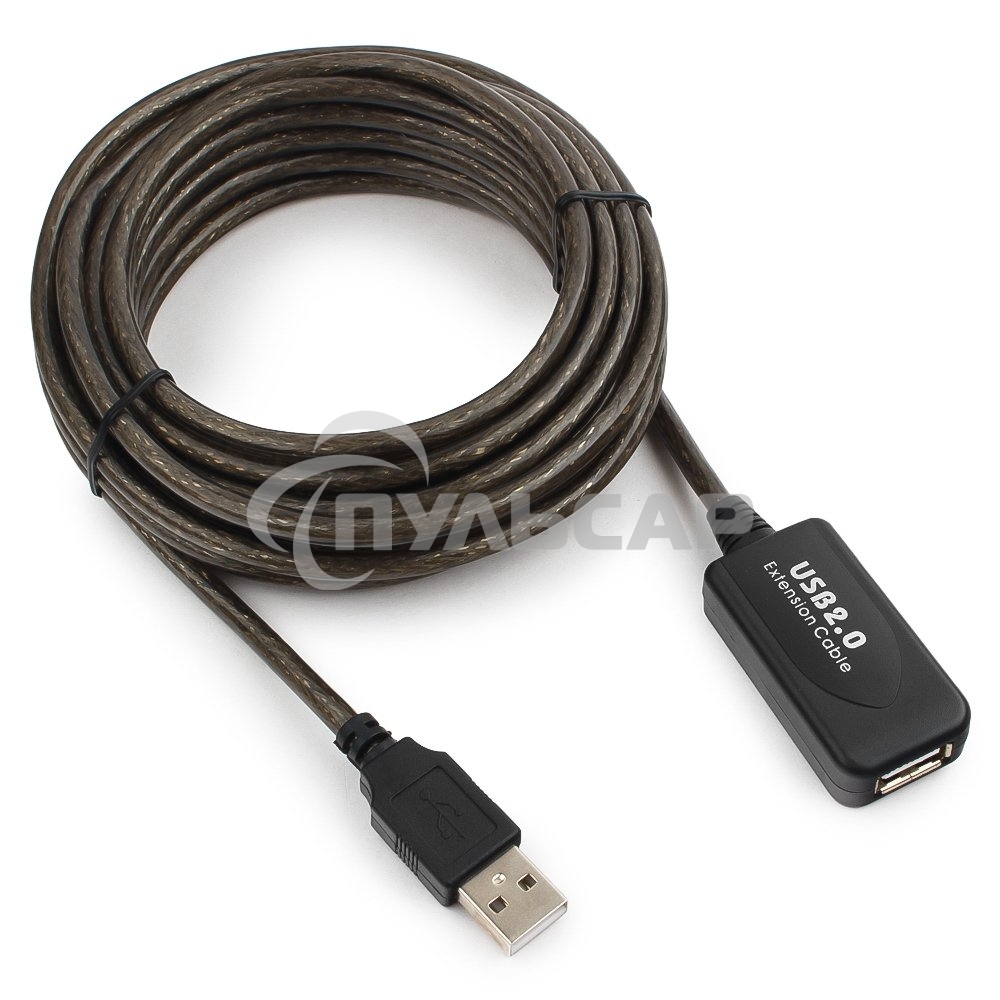Кабель-удлинитель USB2.0 активный Gembird/Cablexpert UAE-01-5M, AM/AF, 5м