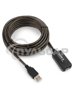 Кабель-удлинитель USB2.0 активный Gembird/Cablexpert UAE-01-5M, AM/AF, 5м