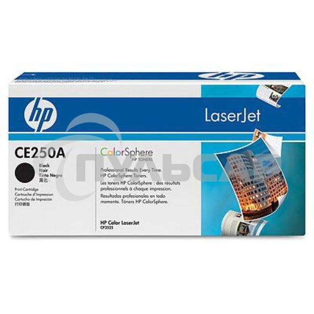 Картридж лазерный HP CE250A черный для CLJ CM3530/CP3525 5000стр.