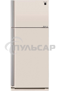 Холодильник Sharp SJ-XE59PMBE бежевый двухкамерный 430/148л морозилка сверху