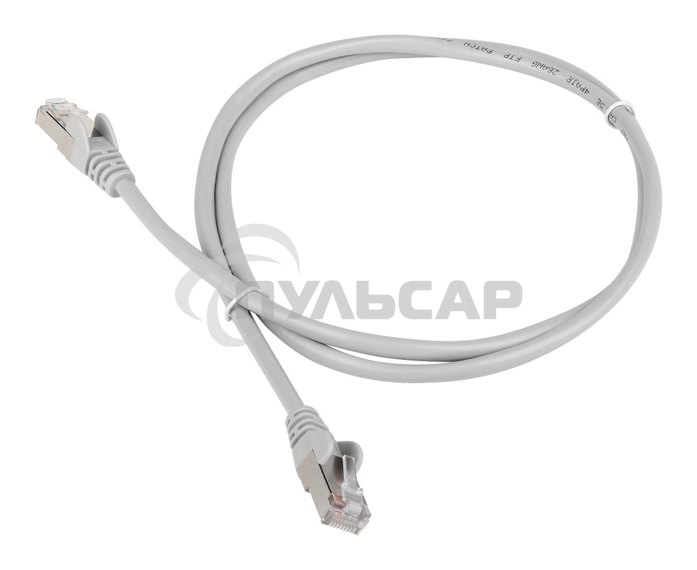 Патч-корд Lanmaster FTP TWT-45-45-1.0/S6-GY вилка RJ-45-вилка RJ-45 кат.6 1м серый ПВХ (уп.:1шт)