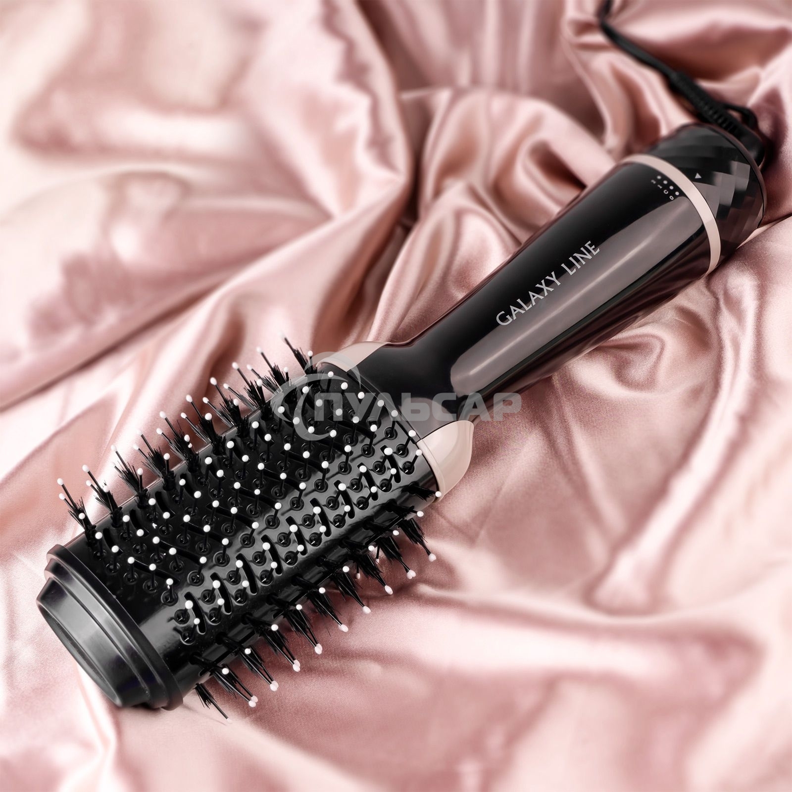 Фен-расческа Galaxy Line GL 4407, черный, 1200 Вт, расческа с керамическим покрытием рабочей поверхности и смешанным типом зубьев, функция 