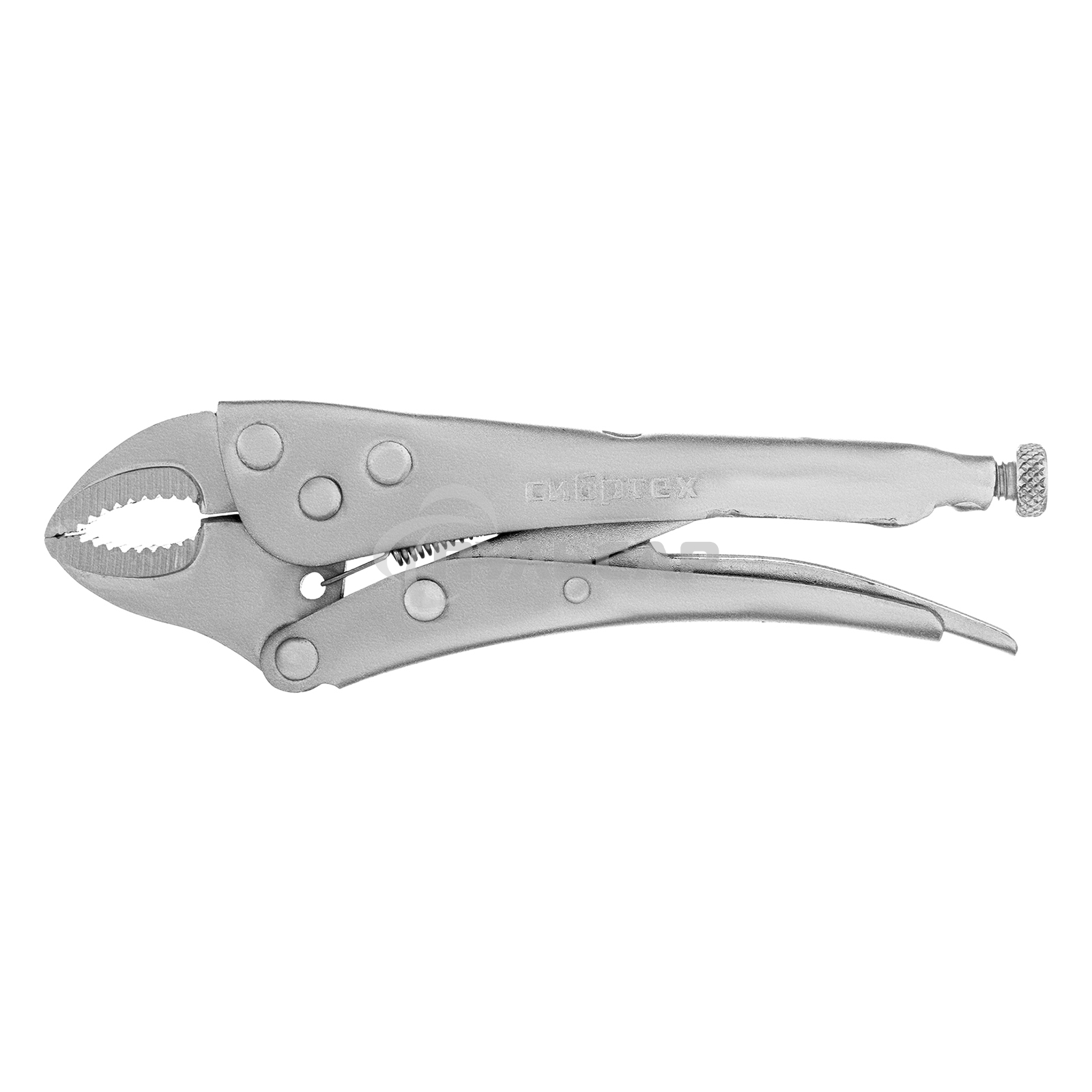 Зажим СИБРТЕХ ручной, полукруглый захват, 180 мм 18421